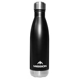 Mission Wasserflasche - Edelstahl - 500ml - Schwarz