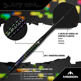 Mission Black Opal Darts - Welche Spitze - 95% Tungsten - Schwarz & Koralle PVD