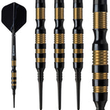 *Ruthless Black Talon Darts - Soft Tip Tungsten - BW 16.0g - Gold Ring - 18g 18g