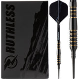 *Ruthless Black Wolf Darts – Weiche Spitze Wolfram – BW 16,0 g – Goldring – 18 g