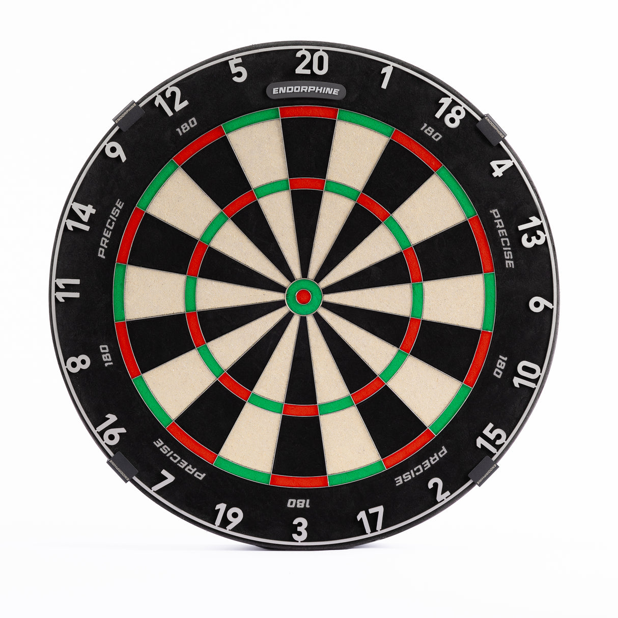 Precise 180 Endorphine Dartboard - Professional - Weißer Zahlenring