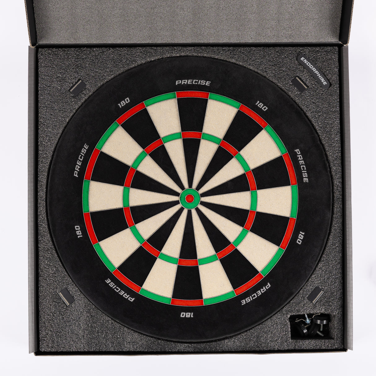 Precise 180 Endorphine Dartboard - Professional - Weißer Zahlenring
