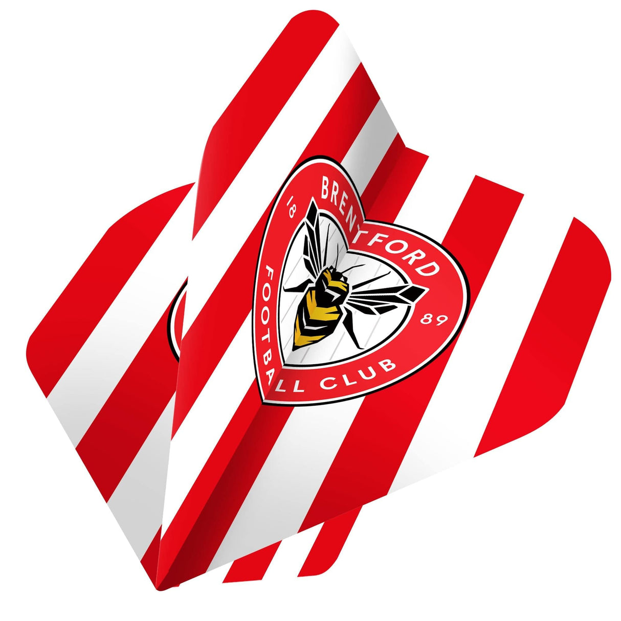 Brentford FC – Offiziell lizenziert – The Bees – Dart Flights – Nr. 2 – Std – F1 – Streifen