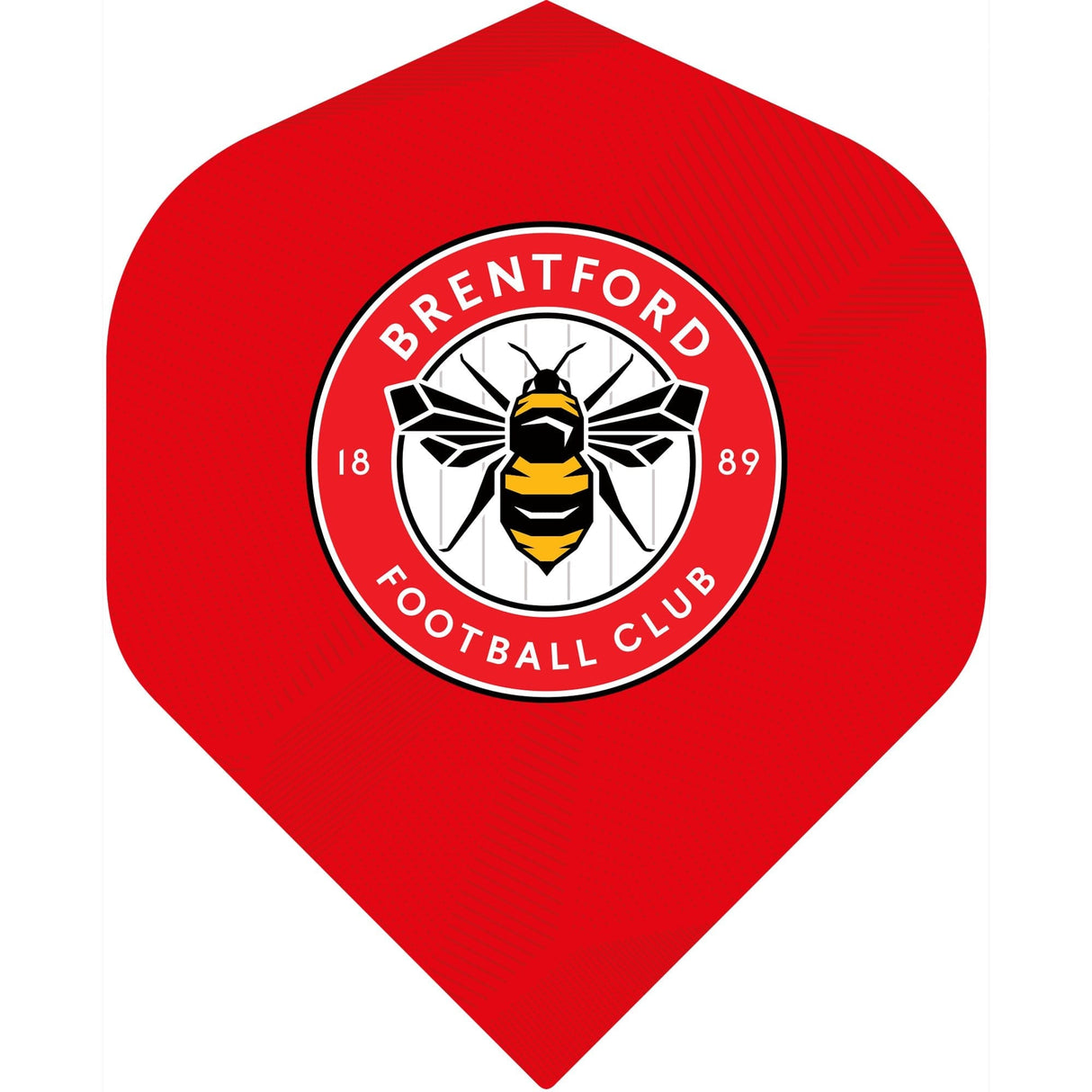 Brentford FC – Offiziell lizenziert – The Bees – Dart Flights – Nr. 2 – Std – F2 – Rot
