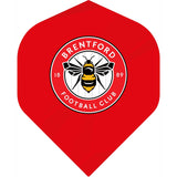 Brentford FC – Offiziell lizenziert – The Bees – Dart Flights – Nr. 2 – Std – F2 – Rot