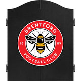 Brentford FC - Official Licensed - The Bees - Dartboard Cabinet - C1 - Black - Crest