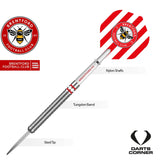 Brentford FC - Official Licensed - The Bees - Steel Tip Darts - Tungsten - 24g