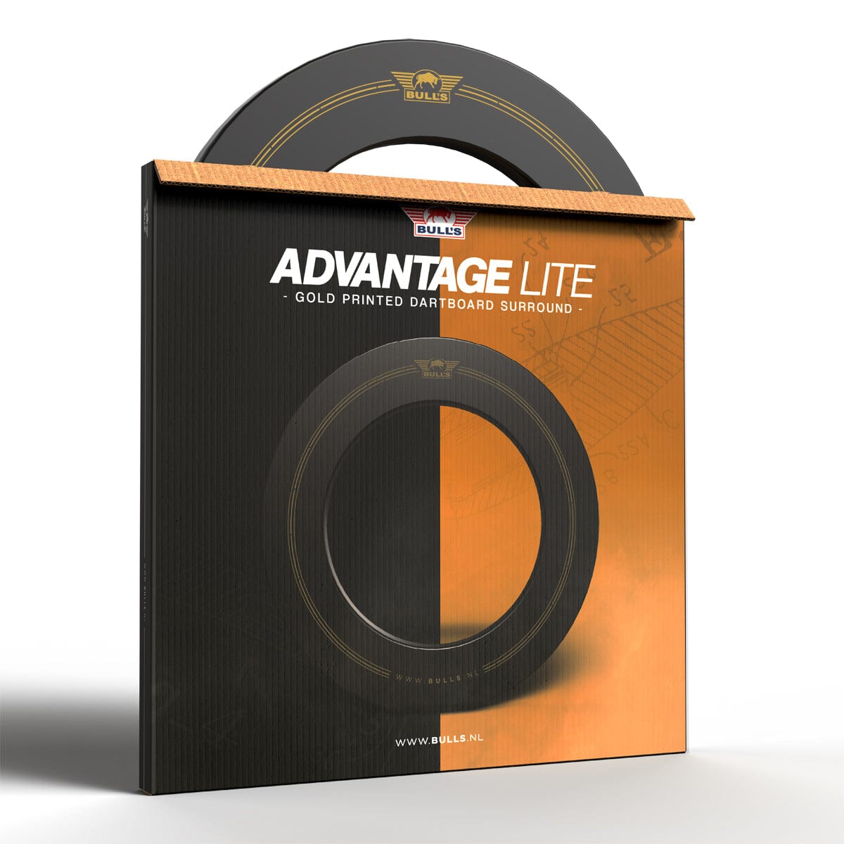 Bulls Advantage Dartboard Surround - Heavy Duty - Black & Gold