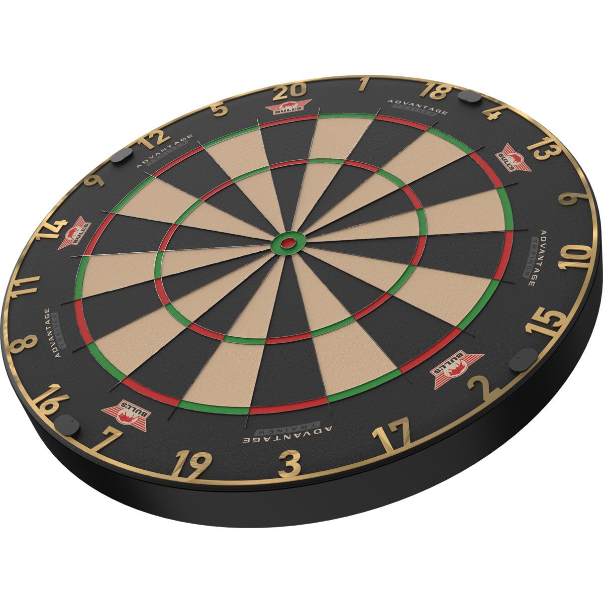 Bulls Advantage Gold Trainer Dartboard - Dünnere Doubles & Trebles