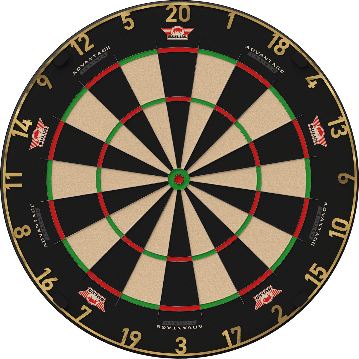 Bulls Advantage Gold Trainer Dartboard - Dünnere Doubles & Trebles