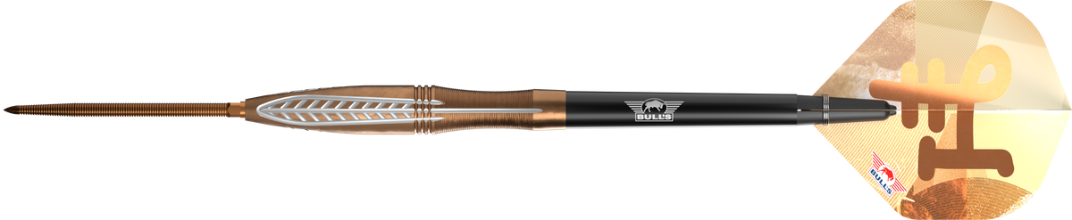 Bulls Bronzo CP Darts - Stahlspitze - 90% Tungsten - Flux