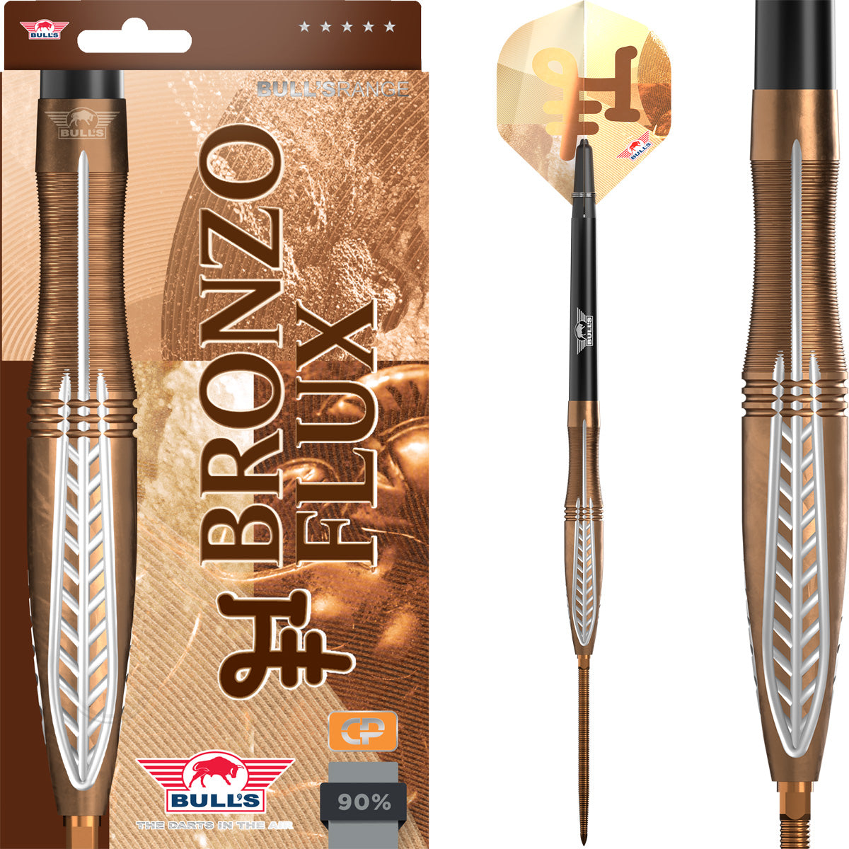 Bulls Bronzo CP Darts - Stahlspitze - 90% Tungsten - Flux