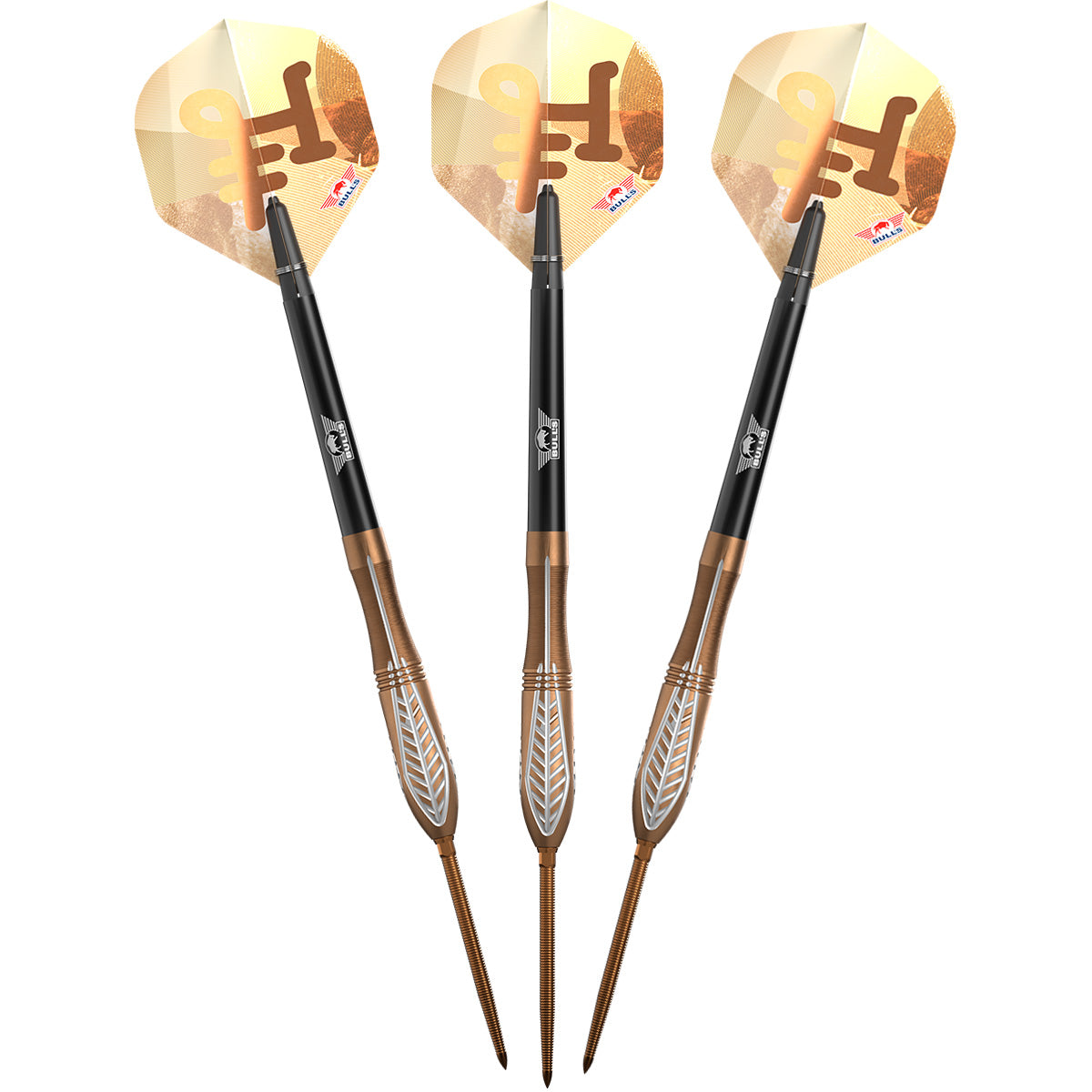 Bulls Bronzo CP Darts - Stahlspitze - 90% Tungsten - Nova