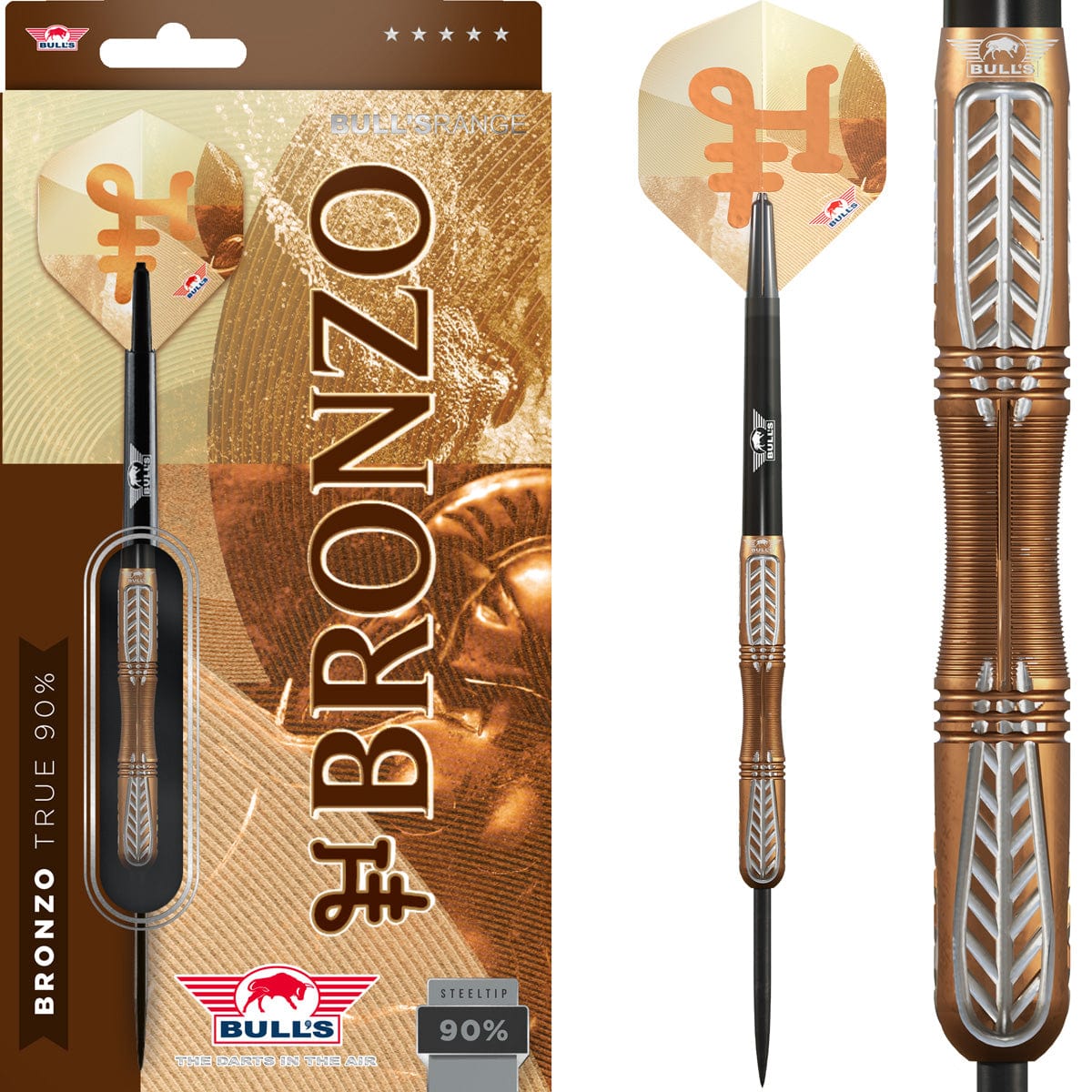Bulls Bronzo Darts - Stahlspitze - 90% Tungsten - True