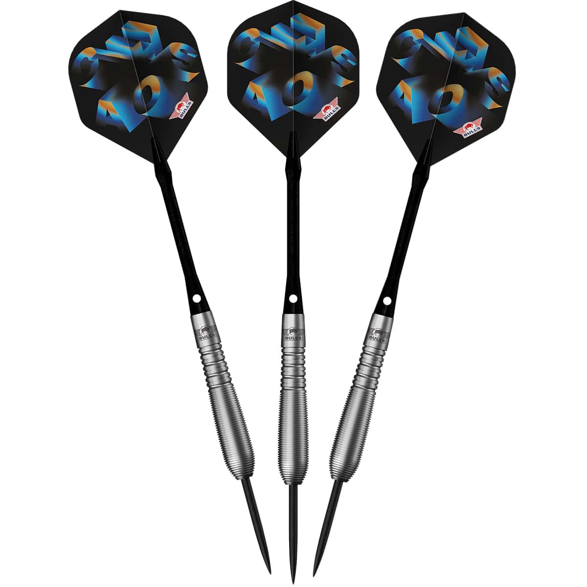 Bulls Chaos Darts - Stahlspitze - 90% Tungsten - Blau
