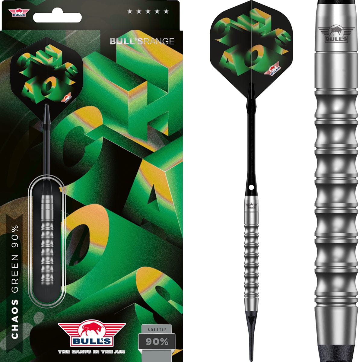 Bulls Chaos Darts - Welche Spitze - 90% Tungsten - Grün