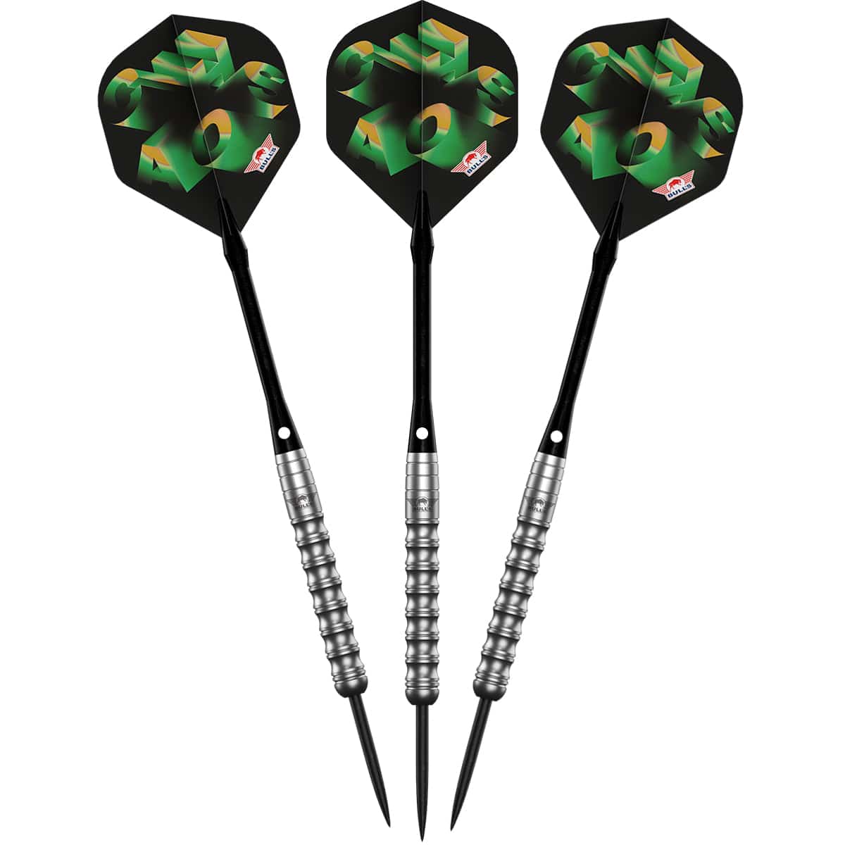Bulls Chaos Darts - Stahlspitze - 90% Tungsten - Grün