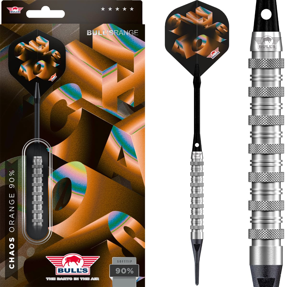 Bulls Chaos Darts - Welche Spitze - 90% Tungsten - Orange