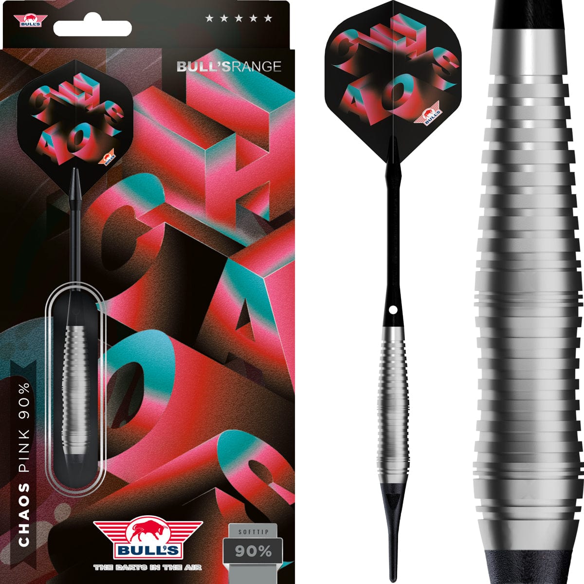 Bulls Chaos Darts - Welche Spitze - 90% Tungsten - Pink