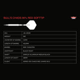 Bulls Chaos Darts - Welche Spitze - 90% Tungsten - Rot