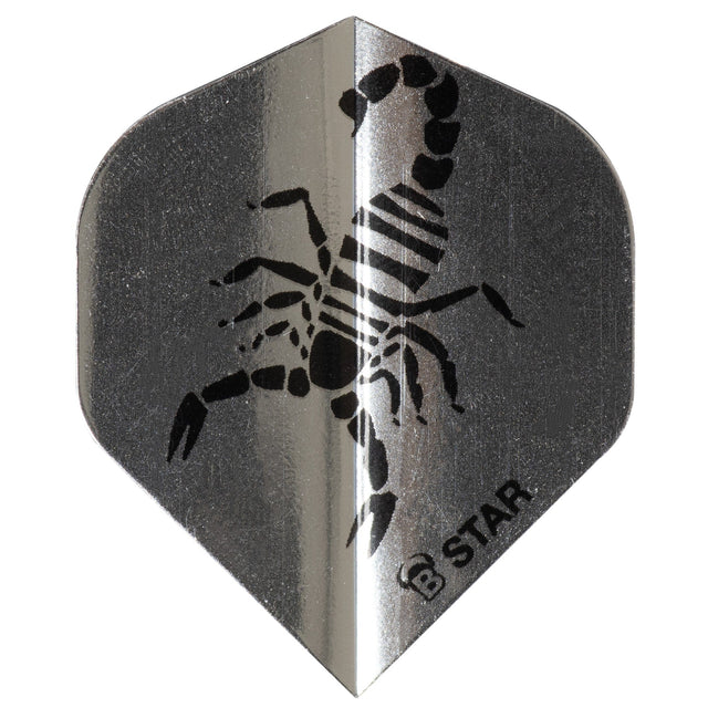 BULL'S B-Star Dart Flights - 100 Micron - A-Std - Scorpion - White