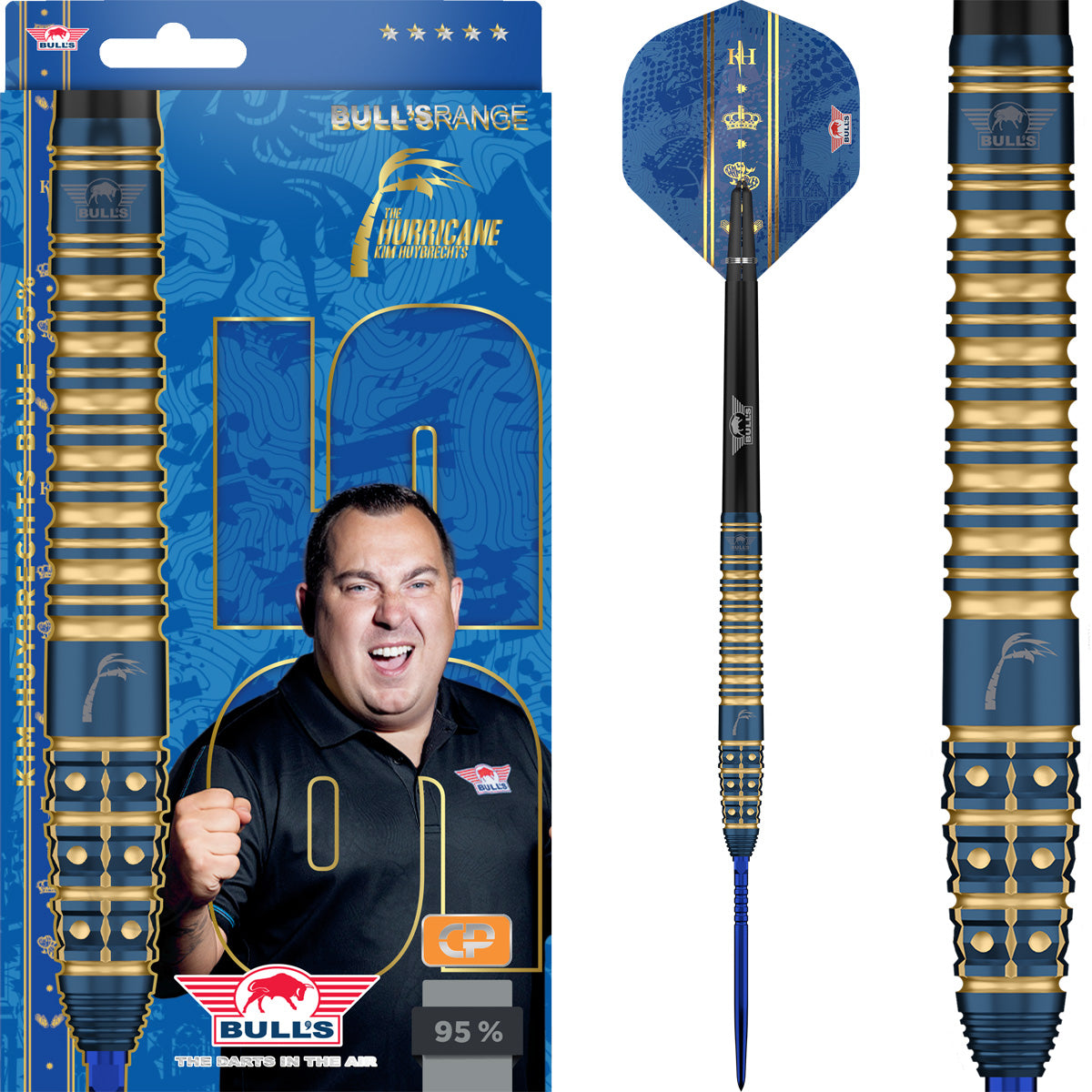 Bulls Kim Huybrechts CP Darts - Stahlspitze - 95% Tungsten