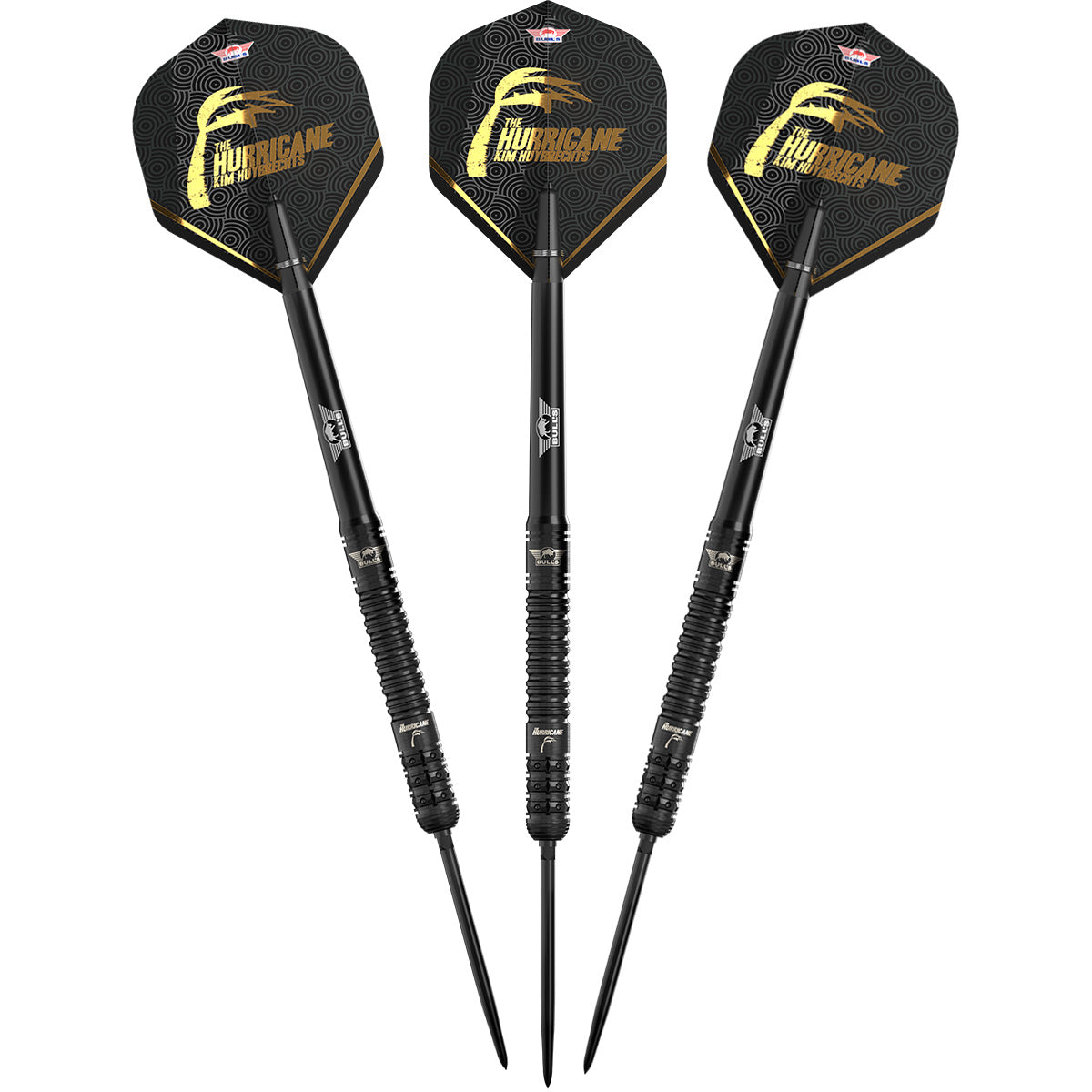 Bulls Kim Huybrechts CP Darts - Stahlspitze - 90% Tungsten - E2 Schwarz