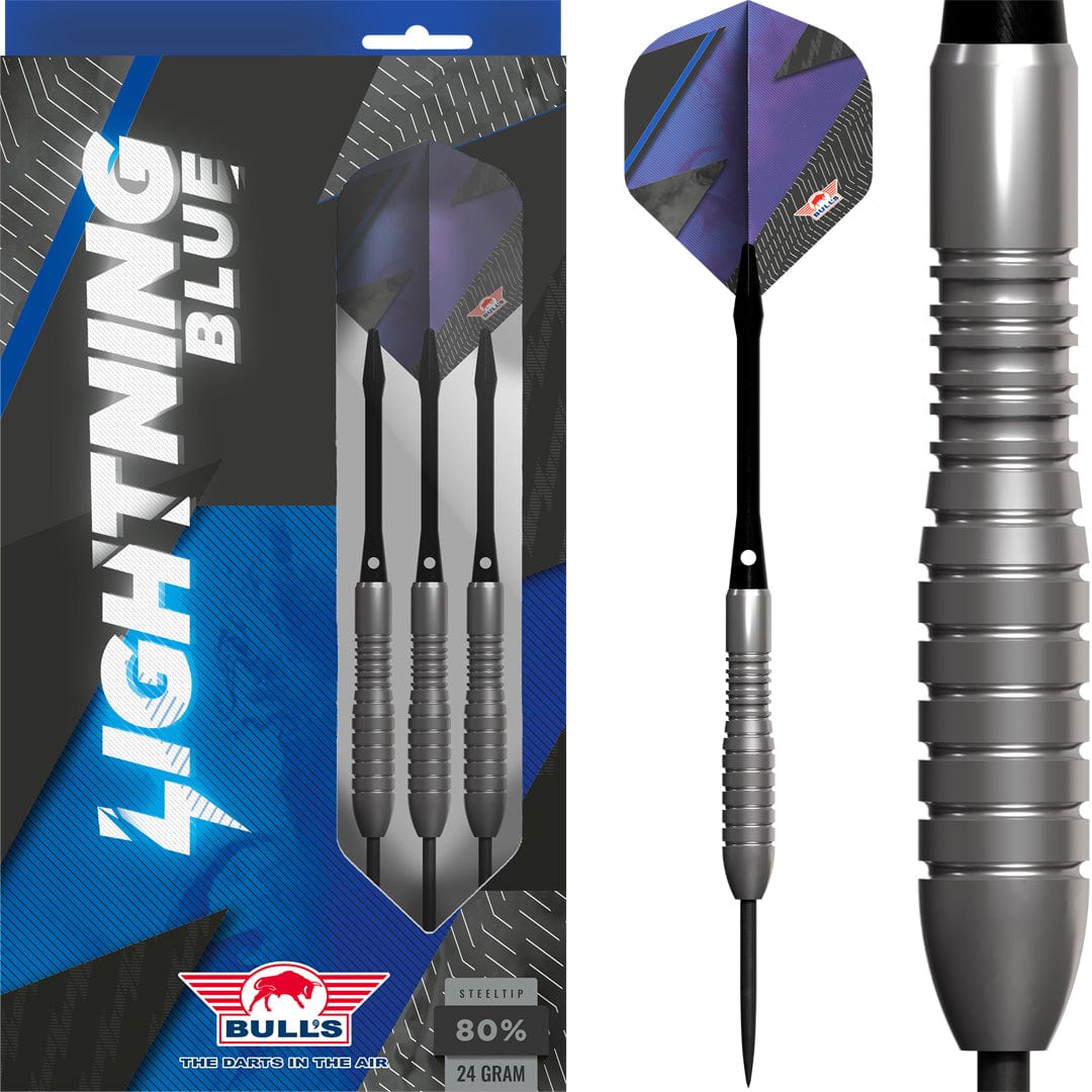 Bulls Lightning Blue Darts – Stahlspitze – 80 % Wolfram