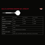 Bulls Lightning Orange Darts – Stahlspitze – 80 % Wolfram
