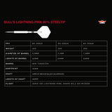 Bulls Lightning Pink Darts – Stahlspitze – 80 % Wolfram