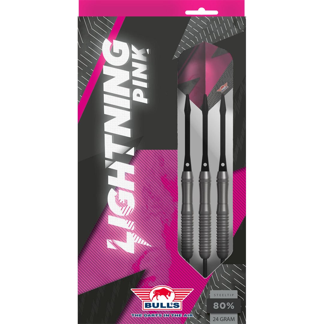 Bulls Lightning Pink Darts – Stahlspitze – 80 % Wolfram