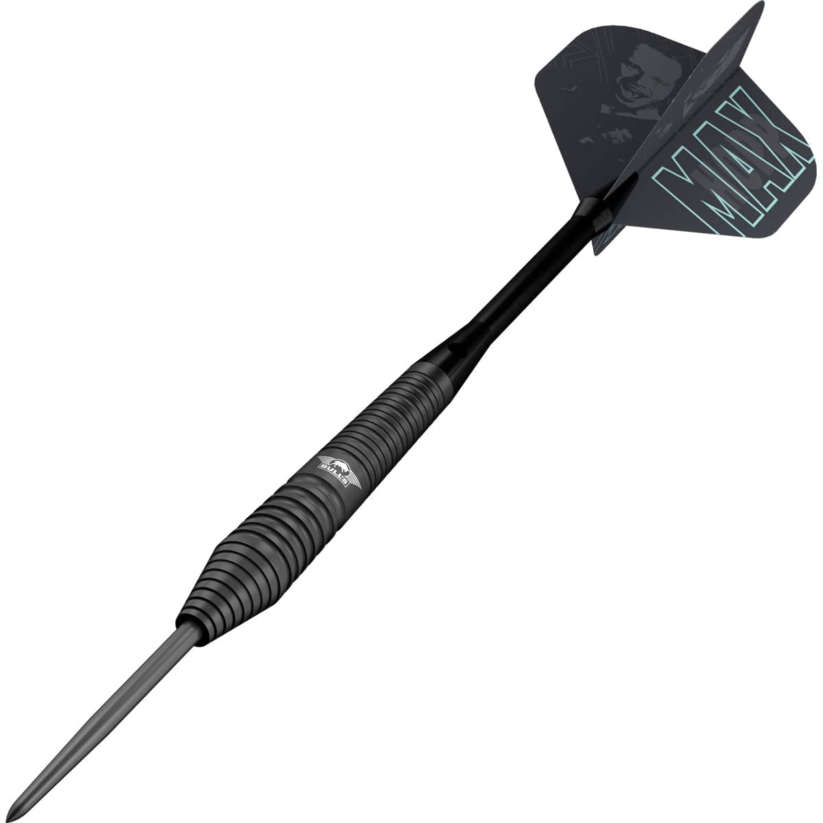 Bulls Max Hopp Darts - Stahlspitze - 80% Tungsten - Schwarz