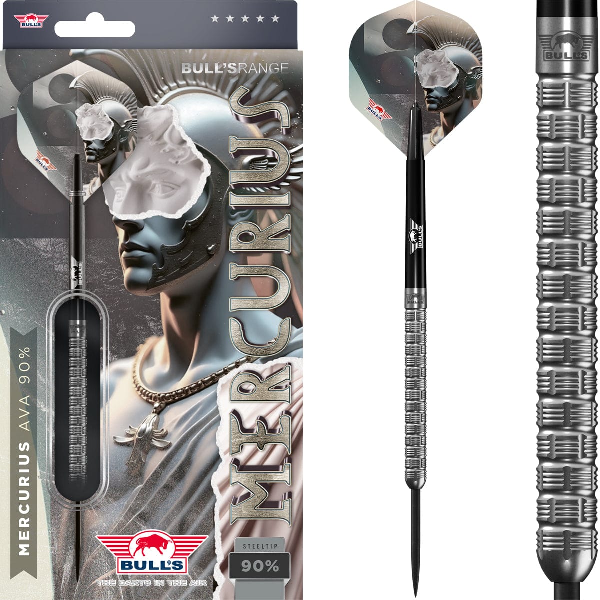 Bulls Mercurius Darts - Stahlspitze - 90% Tungsten - Ava