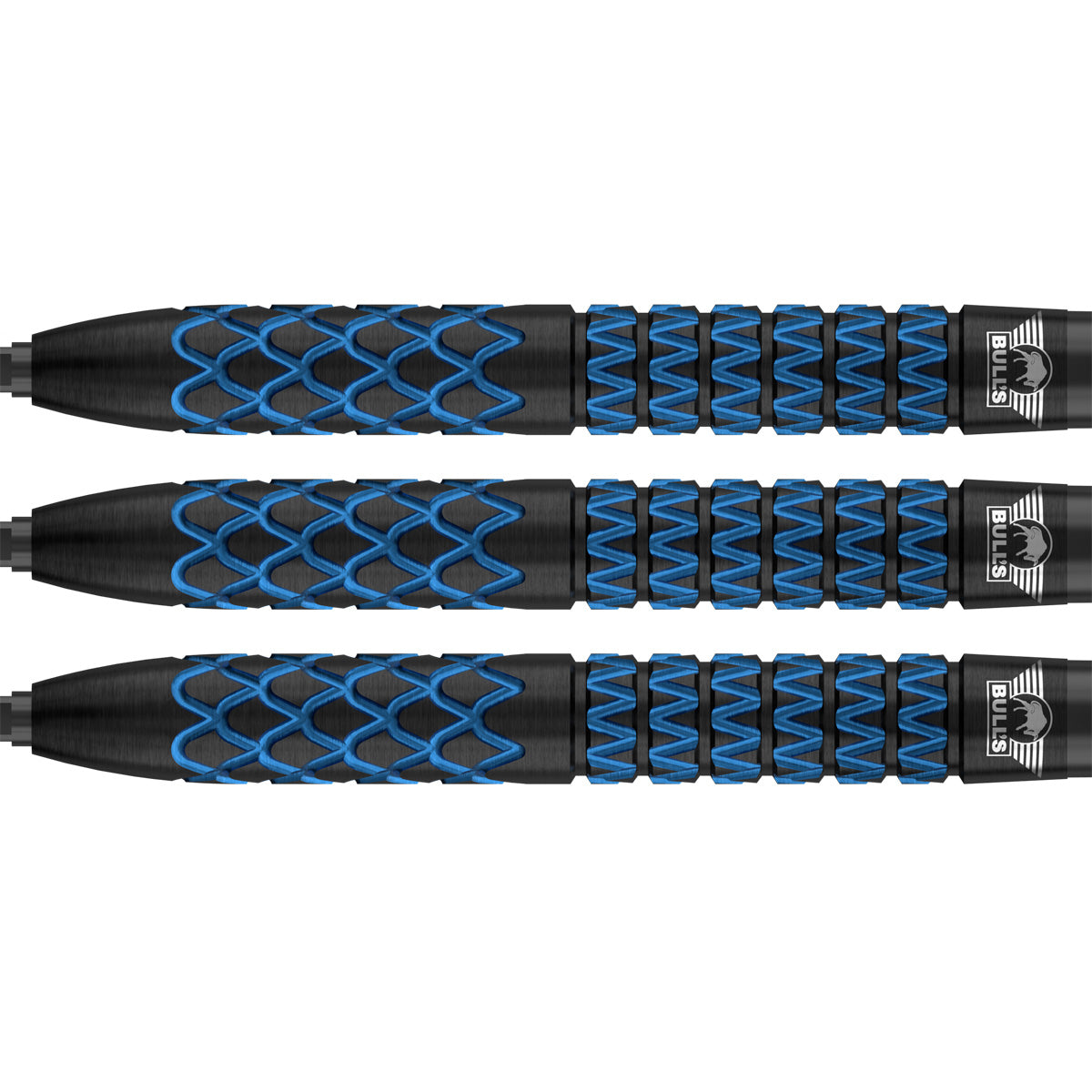 Bulls Smoke CP Darts - Stahlspitze - 90% Tungsten - Blau Juwel