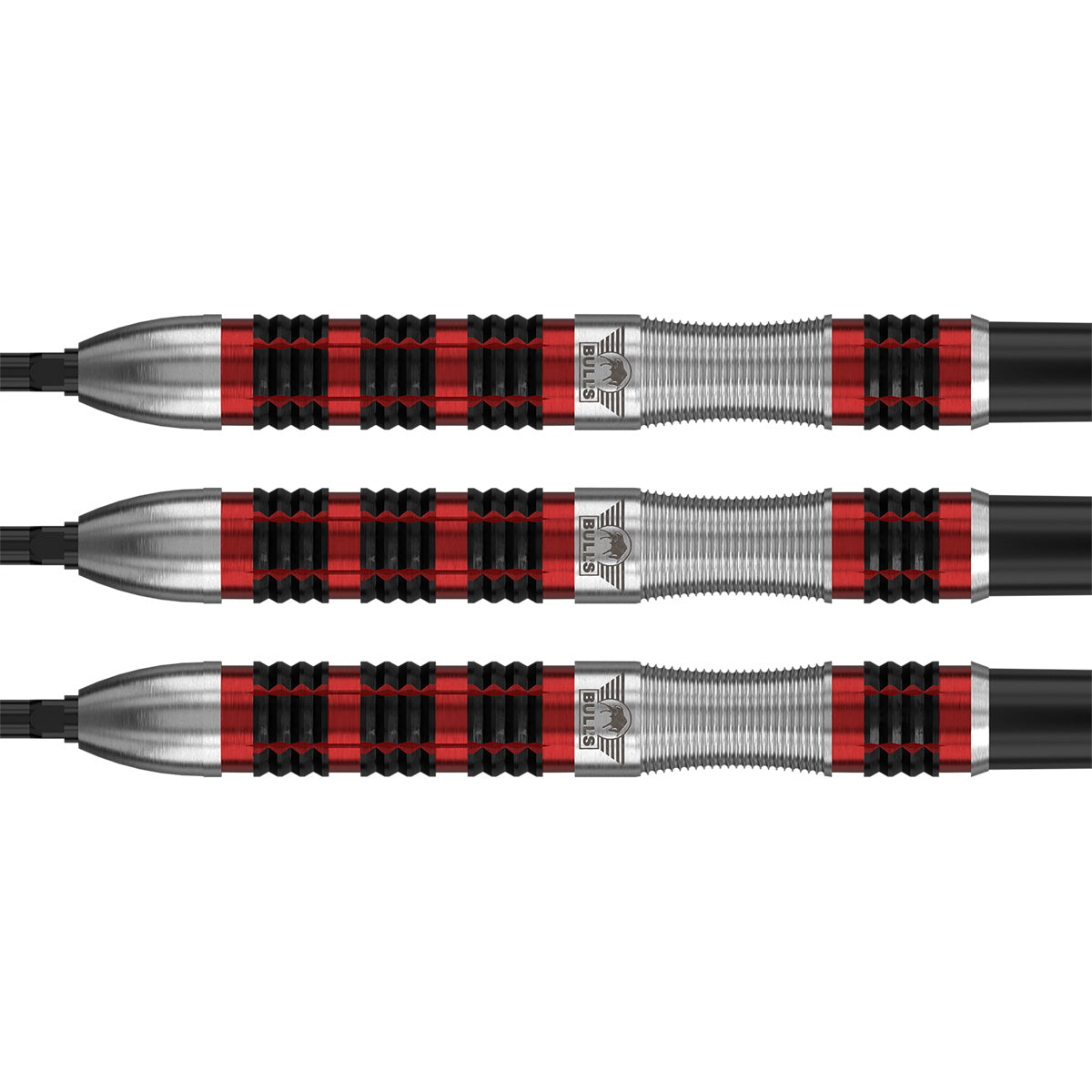 Bulls Smoke CP Darts - Stahlspitze - 90% Tungsten - Rotglut