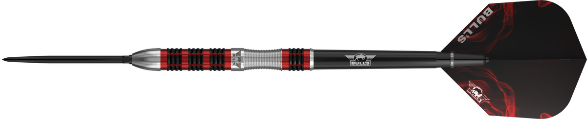 Bulls Smoke CP Darts - Stahlspitze - 90% Tungsten - Rotglut