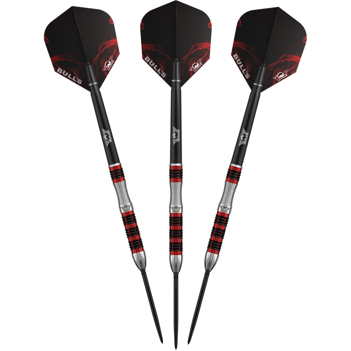 Bulls Smoke CP Darts - Stahlspitze - 90% Tungsten - Rotglut