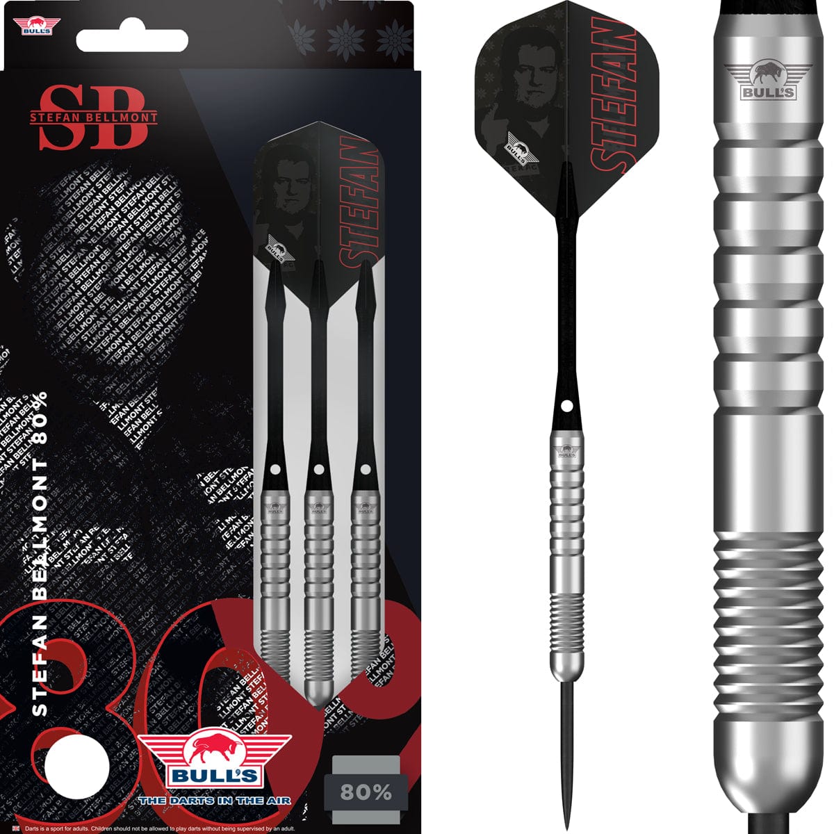 Bulls Stefan Bellmont Darts - Stahlsptize - 80% Tungsten