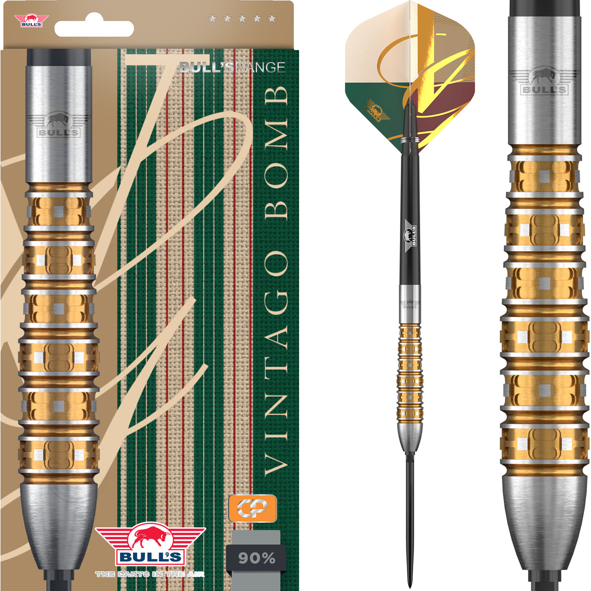Bulls Vintago CP Darts - Stahlspitze - 90% Tungsten - Bomb