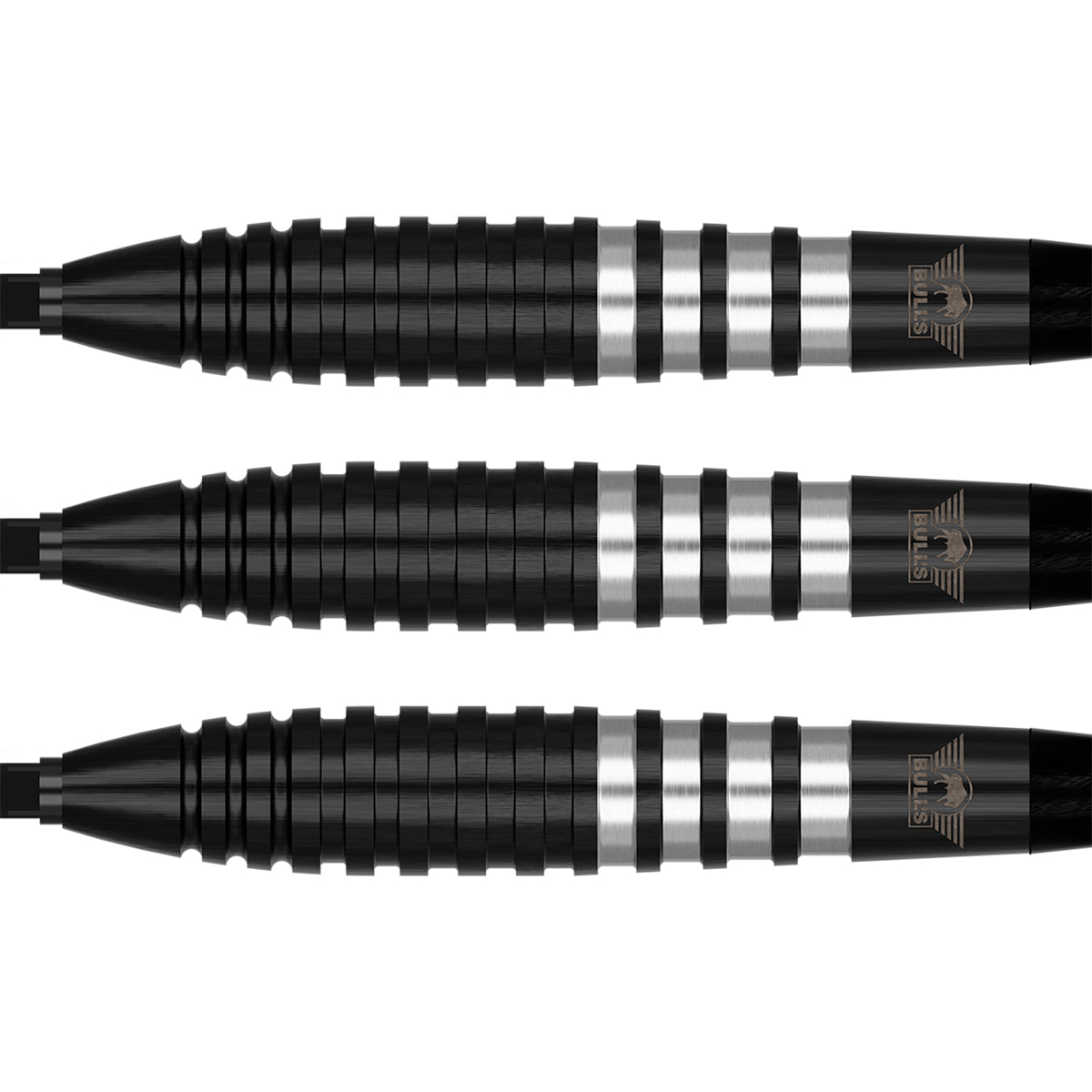 Bulls Volt CP Darts - Stahlspitze - 80% Tungsten - Schwarz
