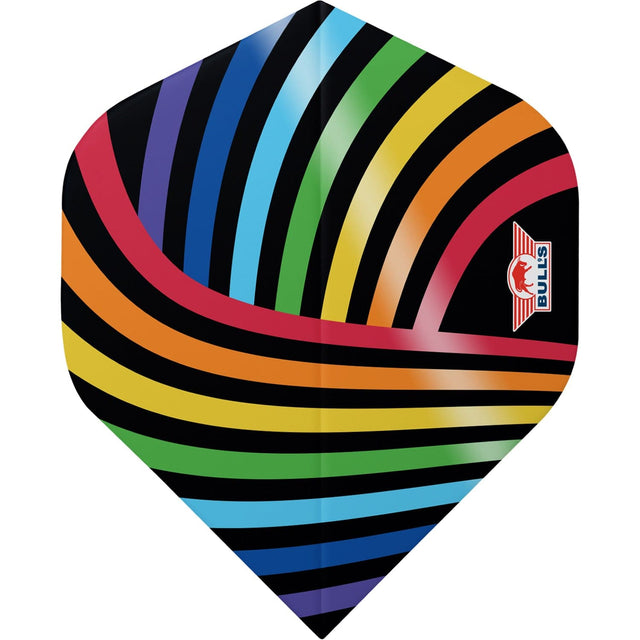 Bulls Powerflite Dart Flights - 100 - No2 - Std - Rainbow