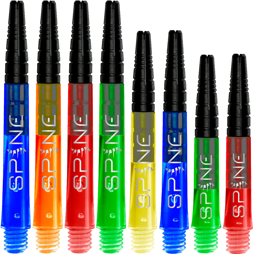 Bulls Spine Dartschäfte – Polycarbonat mit Aluminiumspitze – Gelb
