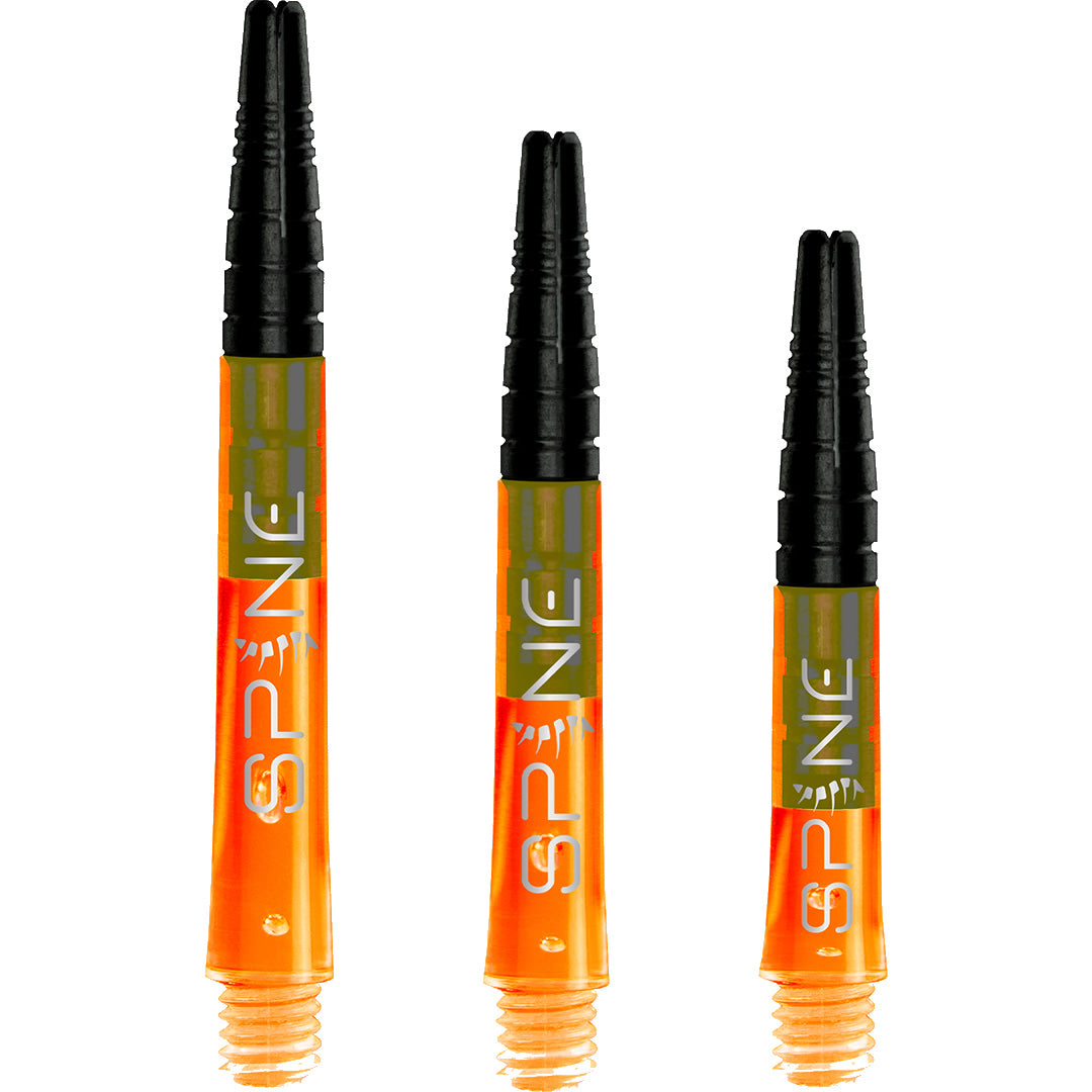 Bulls Spine Dartschäfte – Polycarbonat mit Aluminiumspitze – Orange