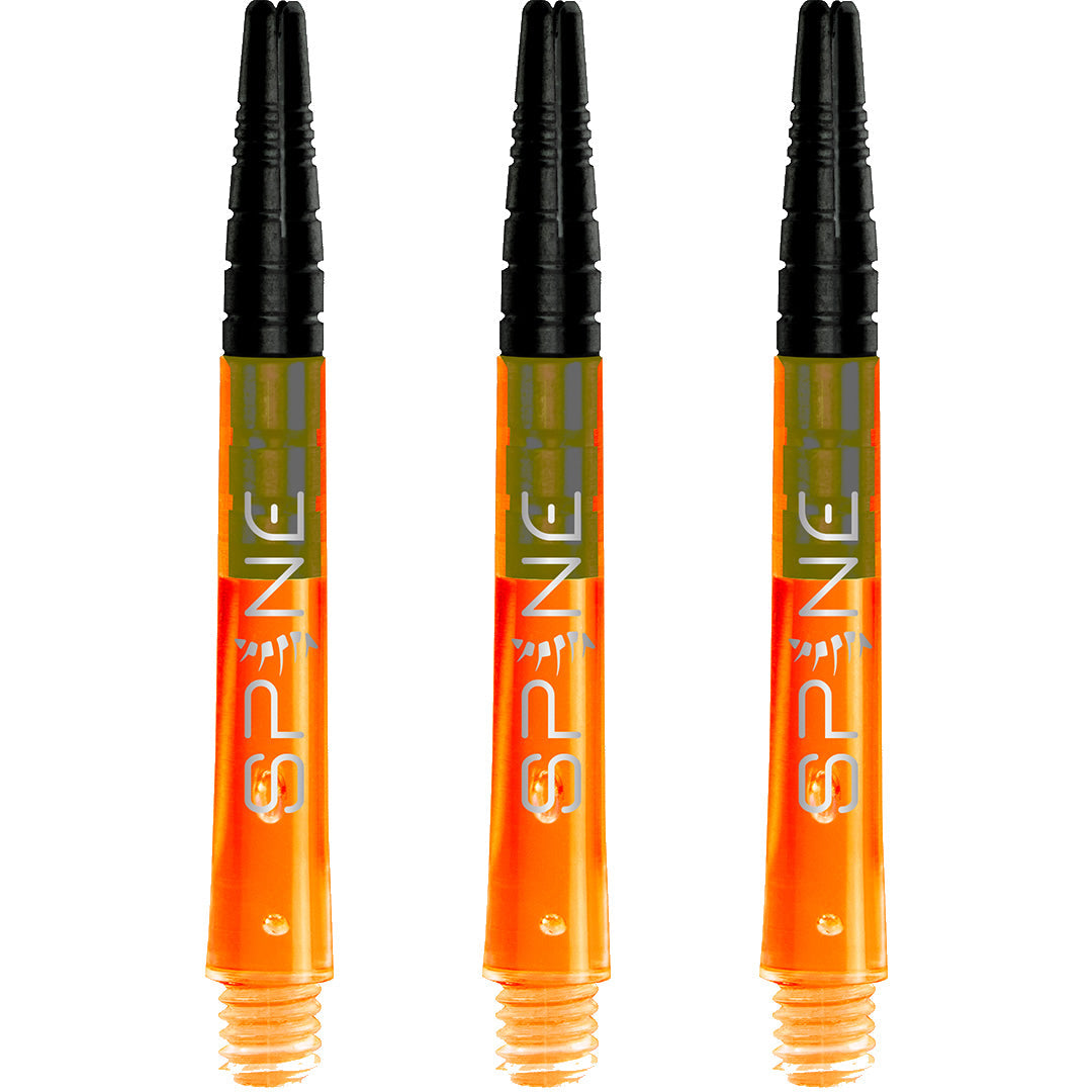 Bulls Spine Dartschäfte – Polycarbonat mit Aluminiumspitze – Orange