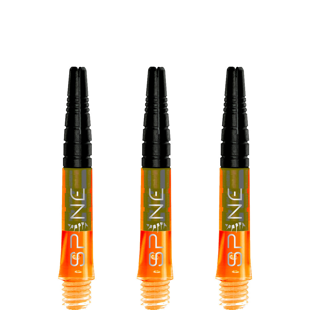 Bulls Spine Dartschäfte – Polycarbonat mit Aluminiumspitze – Orange