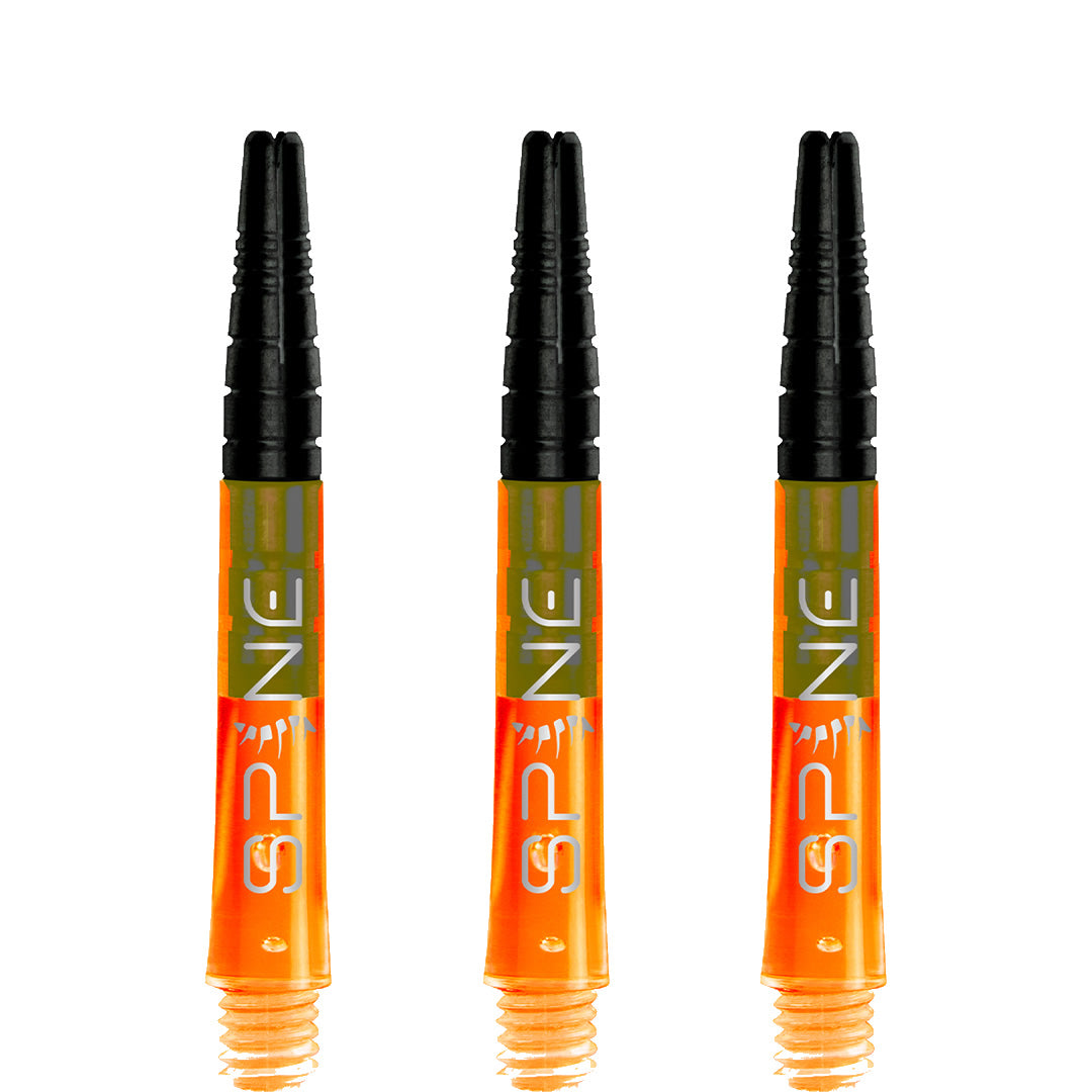 Bulls Spine Dartschäfte – Polycarbonat mit Aluminiumspitze – Orange