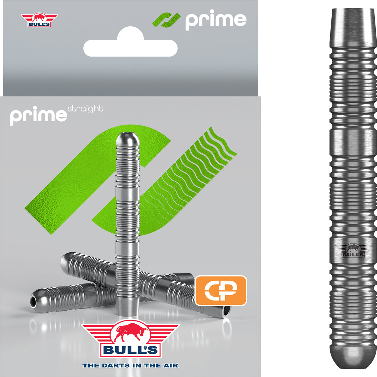 Bulls Prime CP Darts - Stahlspitze - 90% Tungsten - Nur Barrels - Gerade