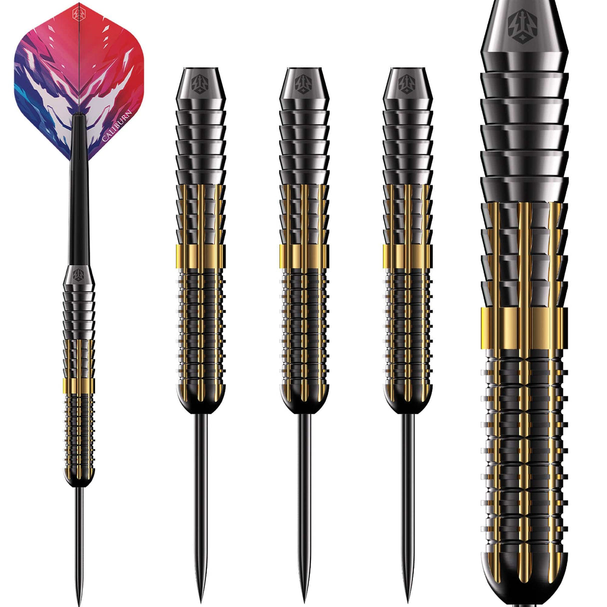 Caliburn Combo Darts - Steel Tip - Brass - C2 - 22g