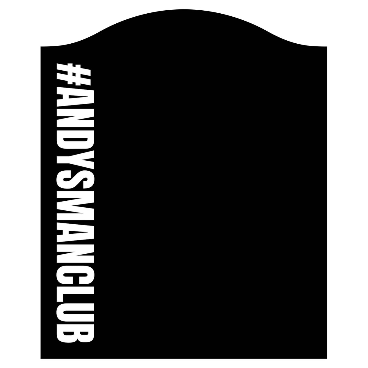 Andy's Man Club - Dartboard Schrank - Schwarz