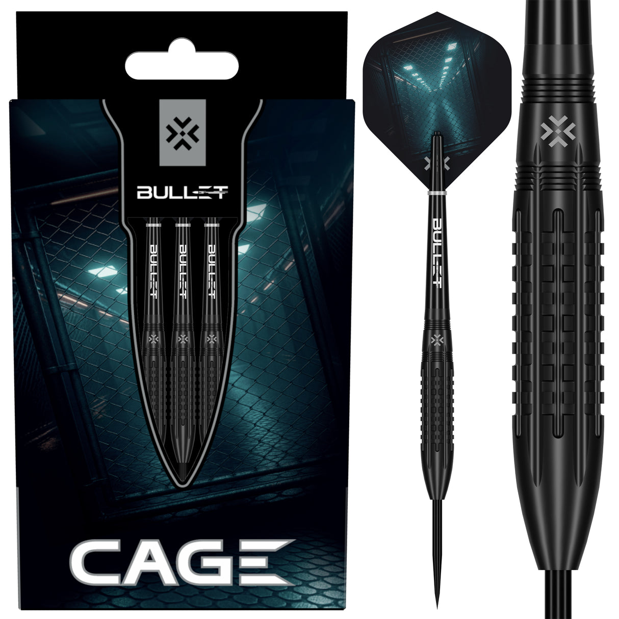 Bullet Cage Darts - Stahlspitze - 90% Tungsten